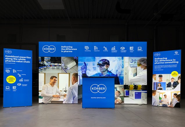 LED RollUp - PIXLIP POP + ALU STAR - Körber Pharma Consulting LED RollUp - PIXLIP POP + ALU STAR - Körber Pharma Consulting